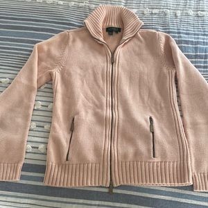 Ralph Lauren pink zip up sweater M